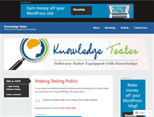 Tablet Screenshot of knowledgetester.org